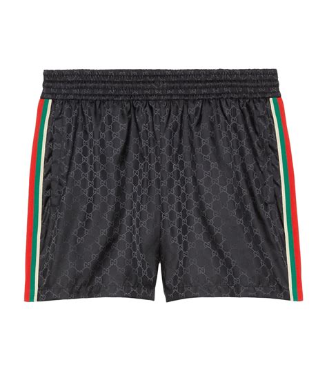 gucci short black|Gucci jacquard shorts.